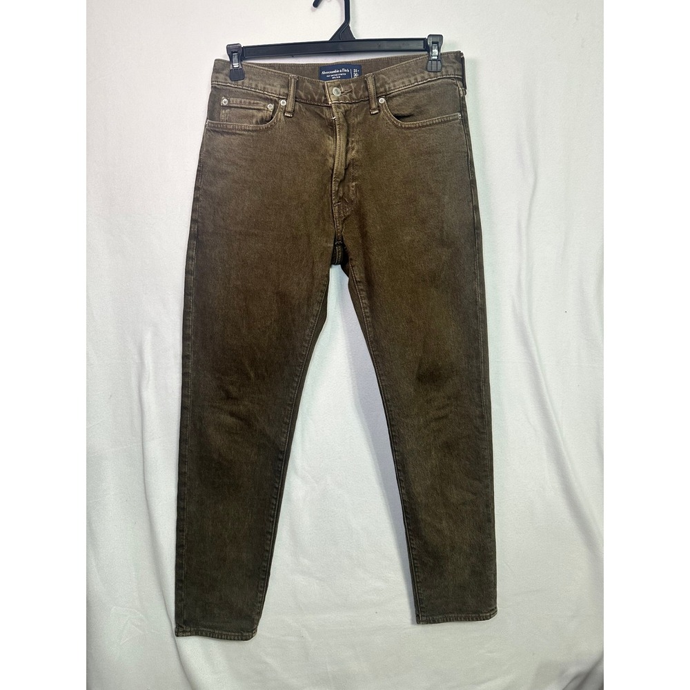 Abercrombie & Fitch‎ 90s Slim Brown Vintage Stretch Jeans Mens 31x30 131D0213